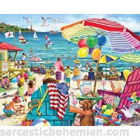 Vermont Christmas Company Day at The Beach Jigsaw Puzzle 1000 Piece B07F1KVH6F